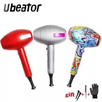 Фен для волос профессиональный 220V 220V-EU Plug красный