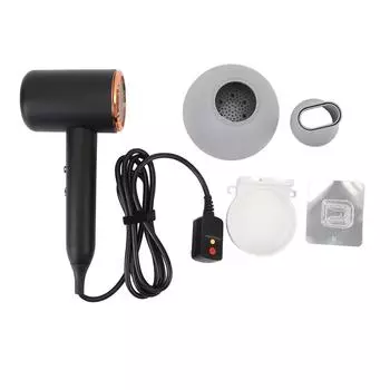 Фен для волос с ионизацией Высокоскоростной фен с ионизацией 20000 об/мин, малошумный, с насадкой-концентратором для US Plug