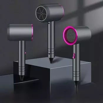 Фен для волос с мощным синим светом и отрицательными ионами для салонов и общежитий - горячий/холодный ветер, идеальный подарок