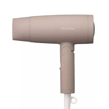 Фен для волос SALONIA Speedy Ion с большим объемом воздуха, быстрая сушка, легкий фен с отрицательными ионами You and Me бежевый SL-013YB
