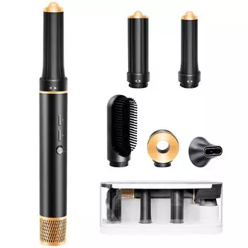 Фен для завивки волос Kuru Kuru Large Air Quick 5 в 1 с функцией Multi 600 миллионов отрицательных ионов для завивки волос Kuru Kuru 3 уровня скорости воздуха 3 уровня