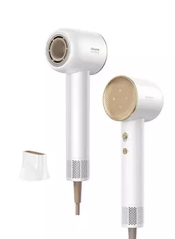 Фен Dreame 300 миллионов отрицательных оборотов Высокоскоростной двигатель оборотов в минуту Максимальная скорость потока воздуха Быстрая сушка 345 г Низкий уровень шума при работе Регулировка