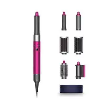 Фен Dyson Dyson Airwrap? Мультистайлер с ящиком для хранения, утюжок для завивки волос, большой объем воздуха (HS05 КОМП FBN) Фуксия/Никель [Короткий/Полу