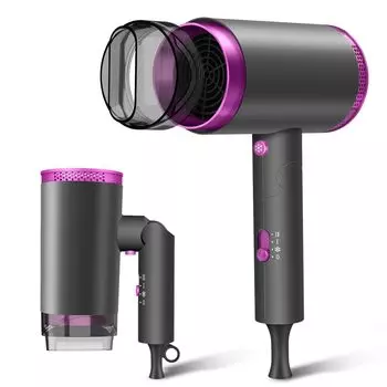 Фен инновационный Быстрый большой высокая концентрация отрицательного портативный воздух для волос предотвращение перегрева насадка легко для дома волосы командировки