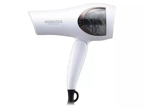 Фен Koizumi Monster, большой объем воздуха, быстрая сушка, автоматическое переключение на горячий/холодный режим, отрицательные ионы, белый KHD-W805W