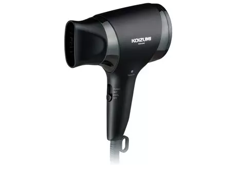 Фен Koizumi Negative Ion Light Job Большой объем воздуха Легкий Быстросохнущий Компактный Черный KHD-9740/K