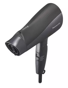 Фен Panasonic Ionity Мощная сушка Большой объем воздуха Легкий отрицательный ион Черный EH-NE5J-K