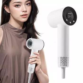 Фен с отрицательными ионами 110000 об/мин Бесщеточный двигатель высокоскоростной фен для волос Фен с отрицательными ионами для дома и путешествий