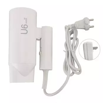 Фен с отрицательными ионами, быстрая сушка, постоянный контроль температуры, портативный складной фен для дома EU Plug 1800W 220V