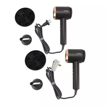 Фен с отрицательными ионами Профессиональный портативный бытовой дорожный постоянный нагрев Быстрый D EU Plug 1800W 220V