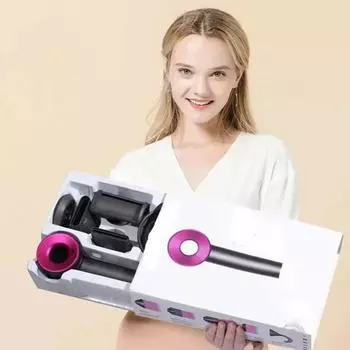 Фен Sangelar высокой мощности, складной фен для волос, 1800 Вт, быстрая сушка, профессиональный фен с отрицательным эффектом, фен для дома, путешествий, укладки волос EU Plug