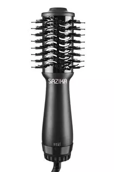 Фен SAZIKA Curl для волос Mini Volume Up, щетка для укладки волос с отрицательными ионами, для укладки во время сушки, маленький и простой в использовании, сильный ветер, черный цвет