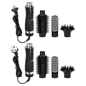 Фен-щетка для продувки волос, три уровня, быстрый нагрев, быстросохнущий инструмент для укладки волос, 220240 В, 800 Вт EU Plug