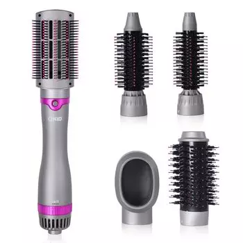 Фен-щетка KLD Kuru Kuru Kuru Kuru 3 уровня холодной и горячей температуры Большой воздушный отрицательный горячий воздух Электрический 5 типов низкой защиты от перегрева