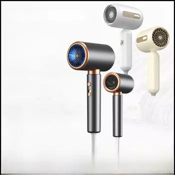 Фен Sen High-Power Cross-Border для волос - уход за волосами с синим светом для общежития и дома 750W single switch жёлтый