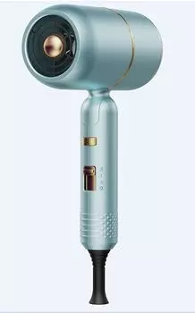 Фен синий быстрая сушка большой объем воздуха