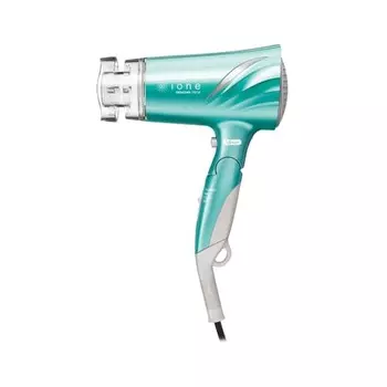 Фен Tescom с отрицательными ионами, складной, большой объем воздуха, легкий, цвет Ocean Green TID730 G