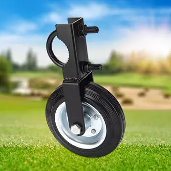 Колесо для забора и ворот, регулируемая высота, предотвращает волочение дворовых принадлежностей, резина