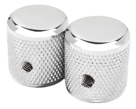 Fender fender parts PURE VINTAGE 58 TELECASTER KNURLED KNOBS CHREOME