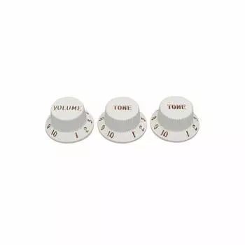 Fender fender parts STRATOCASTER KNOBS WHITE белый