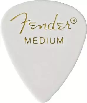 Fender fender pick 351 MED 12 PICK PICKPACK,WHITE белый
