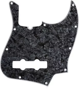 Fender Fender Pickguard 10-HOL СОВРЕМЕННЫЕ ДЖАЗОВЫЕ БАСА-ПИКГАРДЫ ЧЕРНЫЕ МОТО