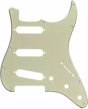 Fender Fender Pickguard STRATOCASTER PICKGUARDS MINT GREEN 11-HOLE MODERN-STYLE S/S/S мятный зеленый