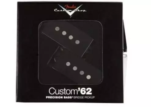 Fender Fender звукосниматель для бас-гитары Custom Shop Precision Bass Pickup set 62 чёрный