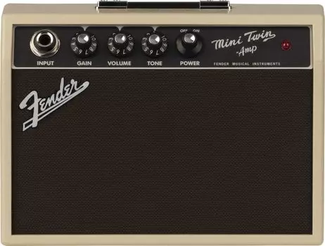Fender Mini Amp Mini Twin Blonde Black 65 Amp, чёрный