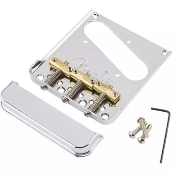 Fender Parts 3-Saddle American Pro Telecaster Bridge Assembly (Хром)