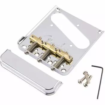 Fender Parts American Pro Bridge Assembly 3-Saddle Telecaster® (Chrome)