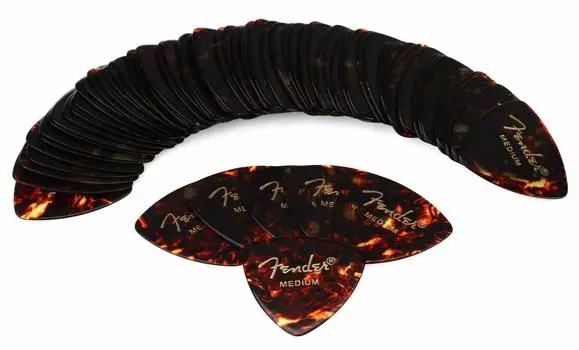 Fender Pick 346 SHAPE CLASSIC CELLULOID PICKS 72 - COUNT,MEDIUM