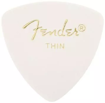 Fender Pick 346 SHAPE CLASSIC CELLULOID PICKS 72 WHITE - COUNT,THIN белый