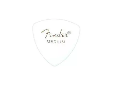 FENDER PICK 346 shape WHITE pieces CLASSIC Celluloid Fender Triangle Pick Medium White MEDIUM10 346 W-M