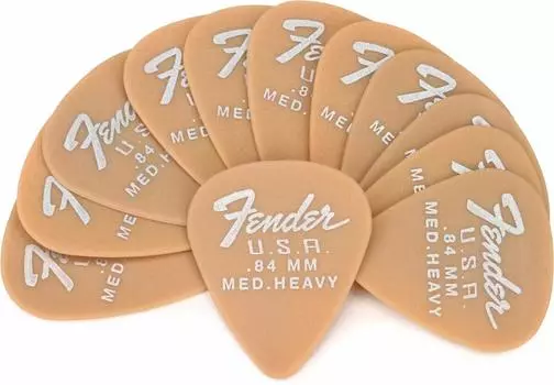 Fender Pick 351 12 Butterscotch Blonde 1987346850 Dura-Tone .84 Pick,