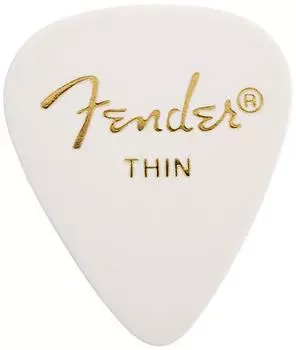 Fender Pick 351 Shape Classic, Thin, White, (144)