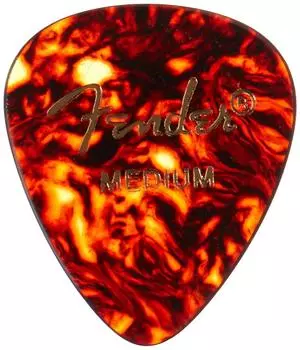 Fender Pick 451 SHAPE CLASSIC CELLULOID PICKS 12 - COUNT,MEDIUM