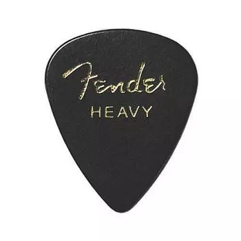 Fender Pick x 10 Teardrop HEAVY-BLK