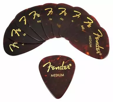 Fender Pick x 10 Teardrop MEDIUM-SHELL