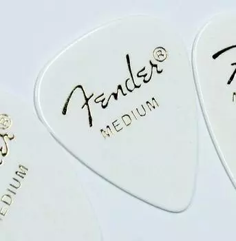 Fender Pick x 20 Teardrop MEDIUM-WHT