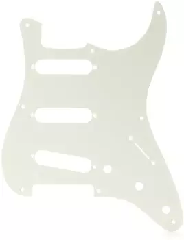 Fender Pickguard Pure Vintage Pickguard, 56/ 59 Stratocaster®, крепление на 8 отверстий, яичная скорлупа, 1 слой белый