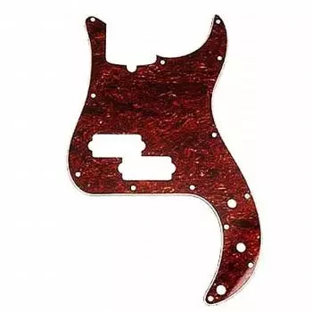 Fender Pickguard USA Оригинальные детали Fender Pickguard Standard Precision Bass 13-винтовой стержень Tortoise Shell 4-слойный Fender USA совместимый Precision Bass