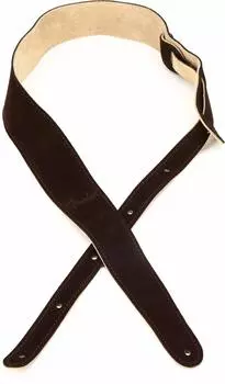 Fender Ремешок из замши, двусторонний, 2 дюйма, коричневый/бежевый,