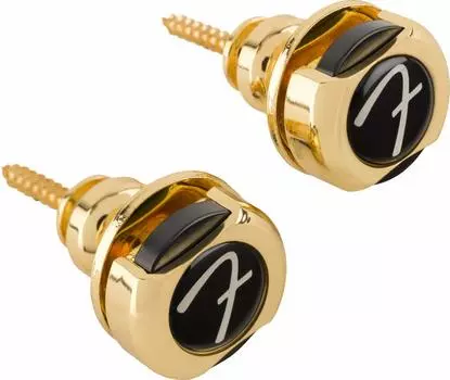 Fender Strap Pin Gold ® `F Locks, золотой