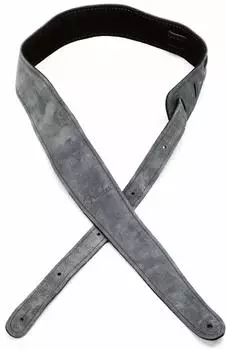 Fender Strap Suede Reversible 2” Strap, Black/Gray,