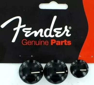 Fender USA Genuine Parts Fender Skirted Jazz Bass ручки черные 0991370000 Jazz Bass Control Knob Ручка черная Goods