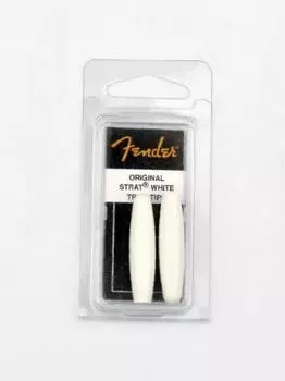 Fender USA Genuine Parts Fender Tremolo Arm Tips White (Package of 2) 994935000 Guitar Arm Tip White Goods