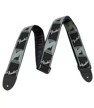 Fender USA Monogrammed Straps (Fender) 2” (Black/Light Gray/Dark Gray)
