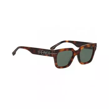 FENDI Мужские солнцезащитные очки Fe40078I 51 мм черепахового цвета