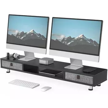 Fenge Monitor Настольный монитор настольный компьютер настольный 108 см 2 деревянных верхних ящика высота монитора настольный ПК монитор компьютер настольный Kimeguro